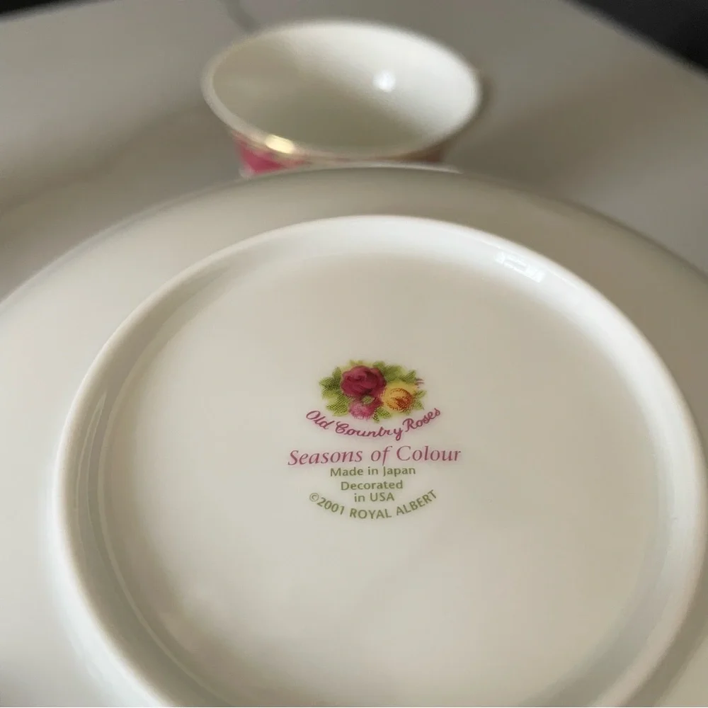Seasons of Colour - Old Country Roses - Cup & Saucer by Royal Albert
